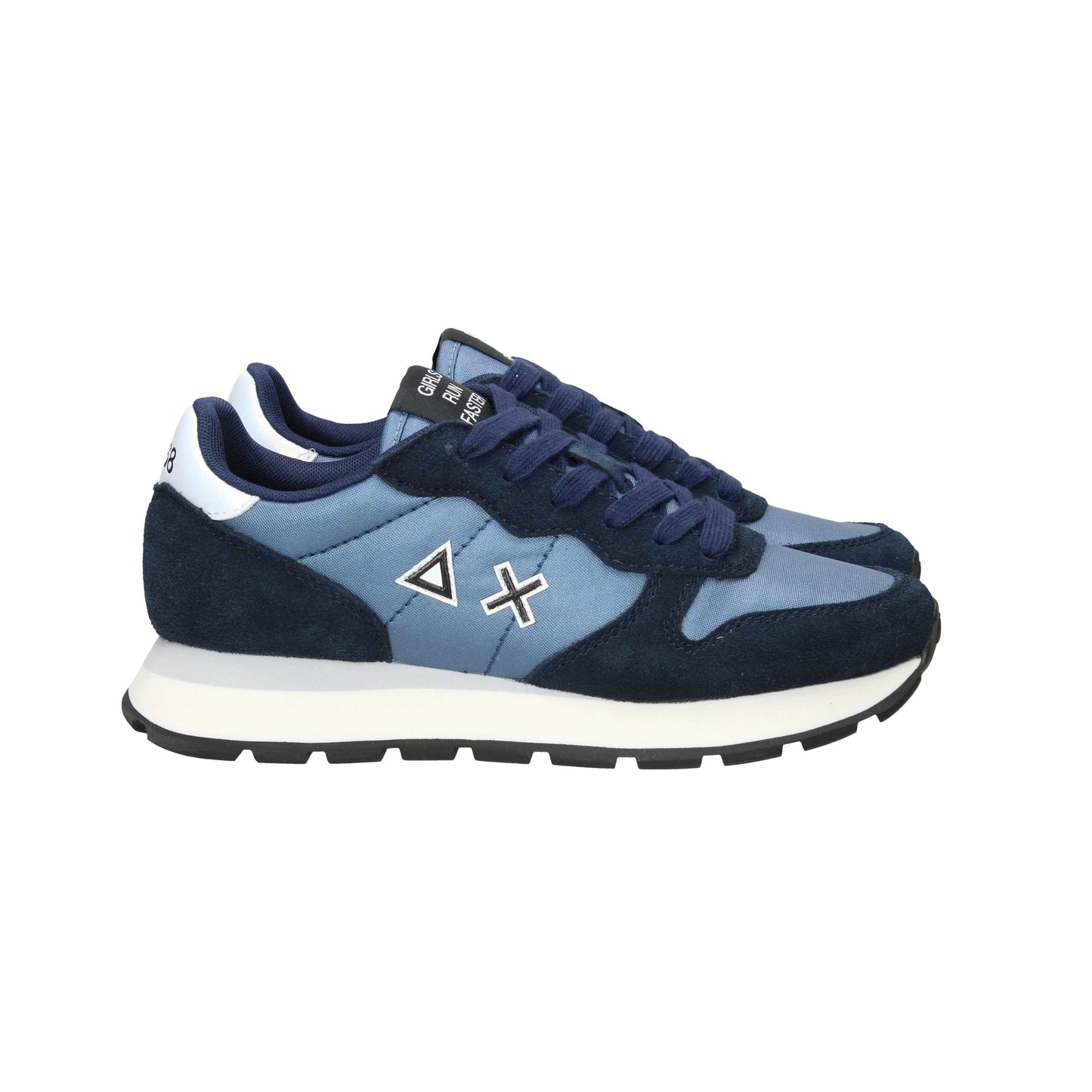 Sneaker Ally Bright in nylon e suede navy blue