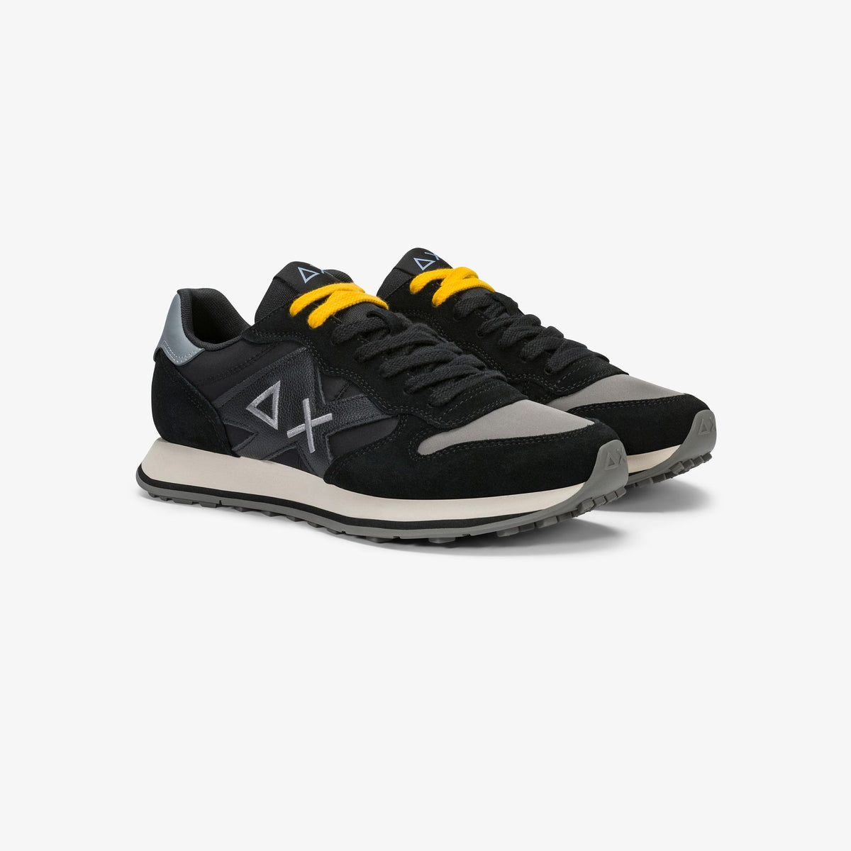 Sneaker Jaki 2.0 Bicolor in suede e nylon nero