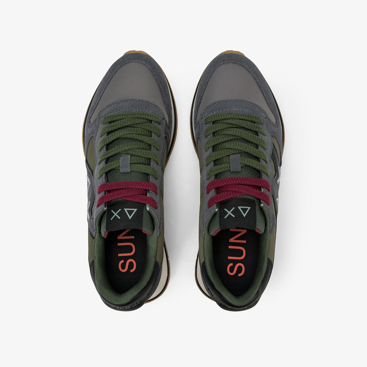 Sneaker Jaki 2.0 Bicolor in suede e nylon grigio scuro