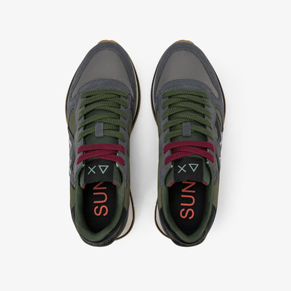 Sneaker Jaki 2.0 Bicolor in suede e nylon grigio scuro