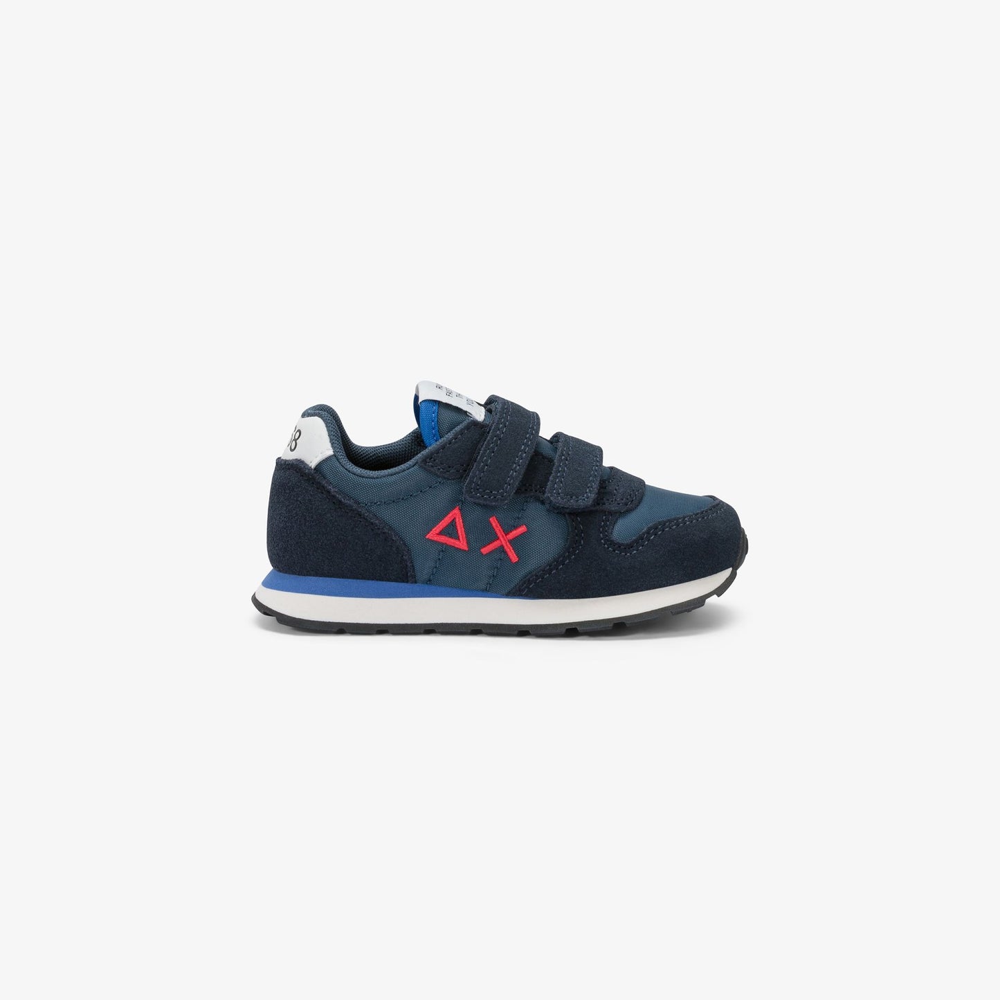 Sneaker Boy's Tom Solid in nylon e suede blu navy