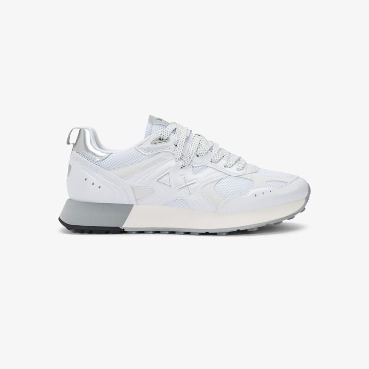 Sneaker Jaki 2.0 Silver in mesh bianco Sun68 urbanstyle-sneakers