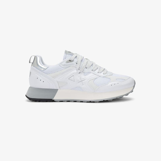 Sneaker Jaki 2.0 Silver in mesh bianco