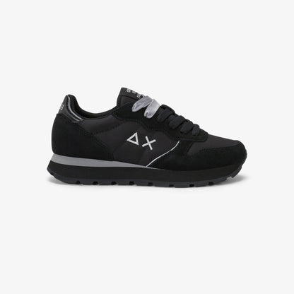 Sneaker Ally Gold Silver in suede e nylon nero/grigio medio