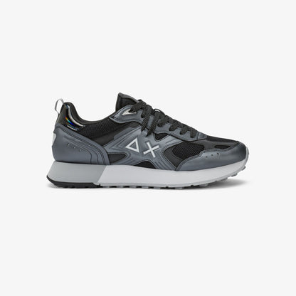 Sneaker Jaki 2.0 Silver in mesh nero