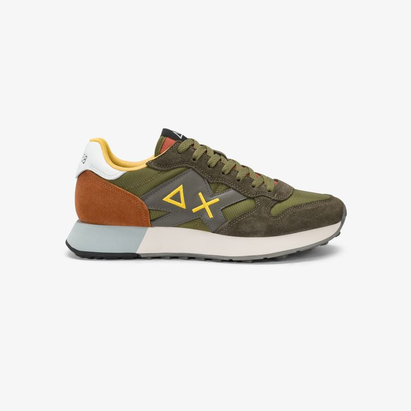 Sneaker Jaki 2.0 Solid in nylon e suede verde militare