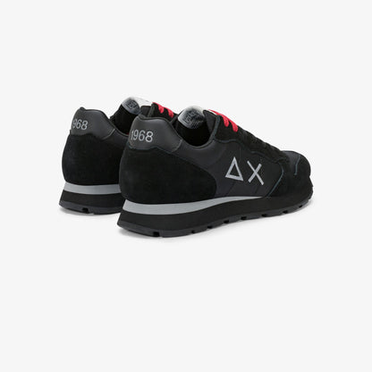 Sneaker Tom in nylon e suede nero/nero inchiostro