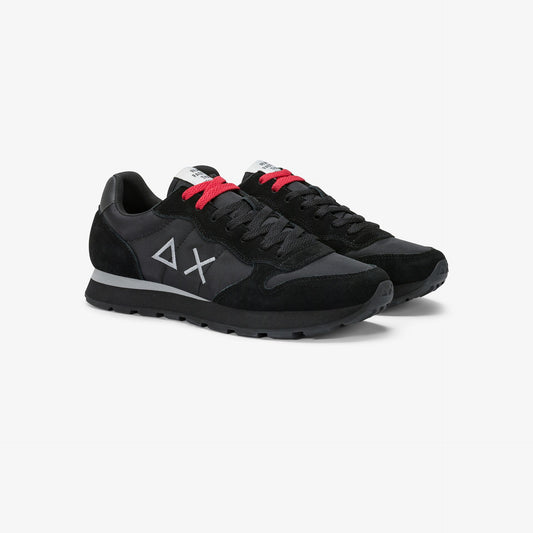 Sneaker Tom in nylon e suede nero/nero inchiostro