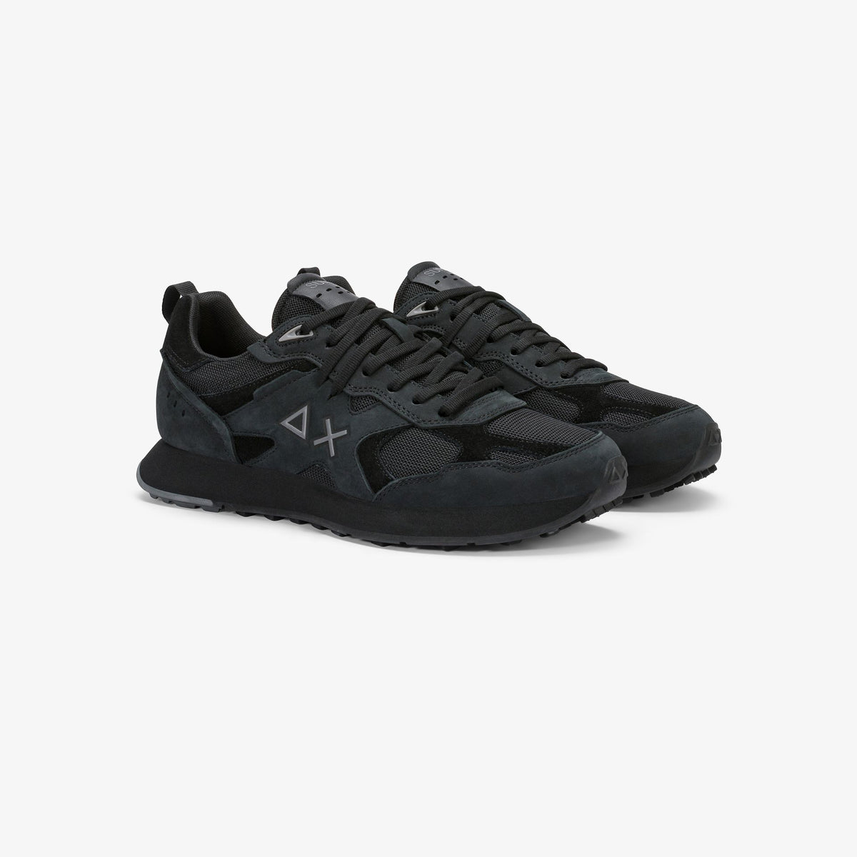 Sneaker Jaki 2.0 Silver in nabuk nero