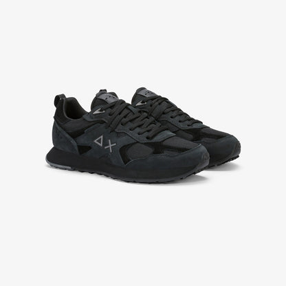 Sneaker Jaki 2.0 Silver in nabuk nero