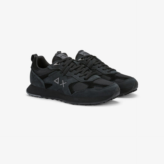 Sneaker Jaki 2.0 Silver in nabuk nero