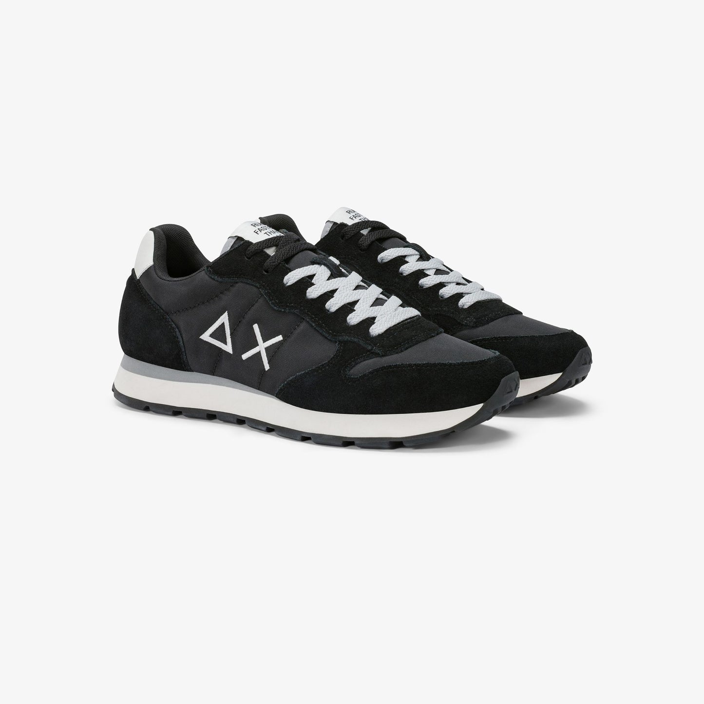 Sneaker Tom in nylon e suede nero
