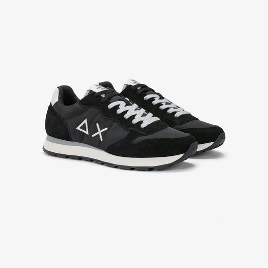 Sneaker Tom in nylon e suede nero