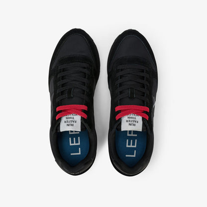 Sneaker Tom in nylon e suede nero/nero inchiostro