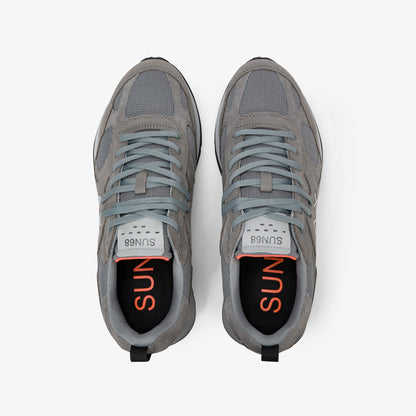 Sneaker Jaki 2.0 Silver in nabuk grigio medio