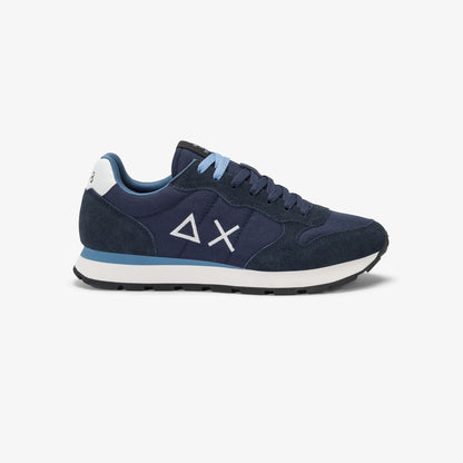 Sneaker Tom in nylon e suede navy blue