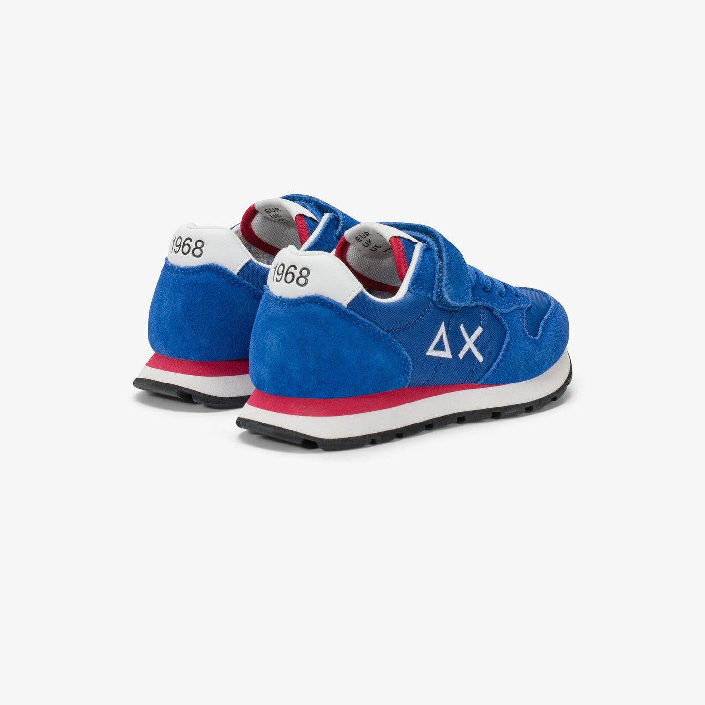 Sneaker Boy's Tom Solid in nylon e suede blu royal