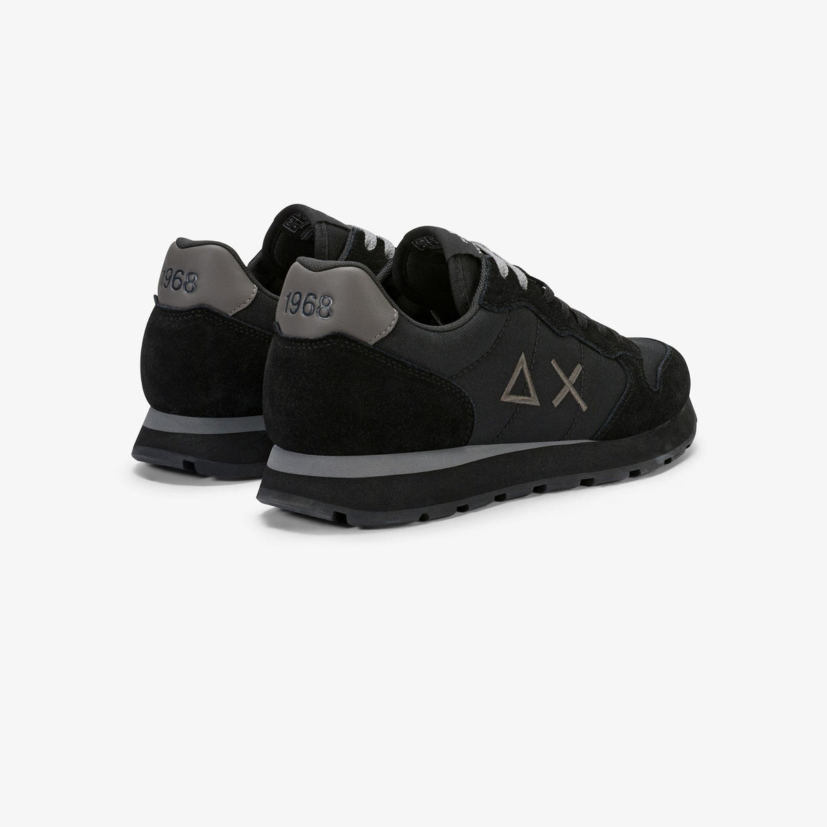 Sneaker Tom in nylon e suede nero/grigio scuro