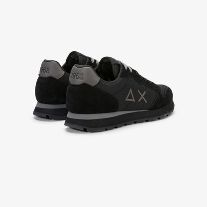 Sneaker Tom in nylon e suede nero/grigio scuro