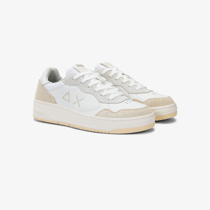 Sneaker Big Basket in pelle bianca