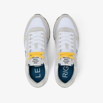 Sneaker Tom in nylon e suede bianco