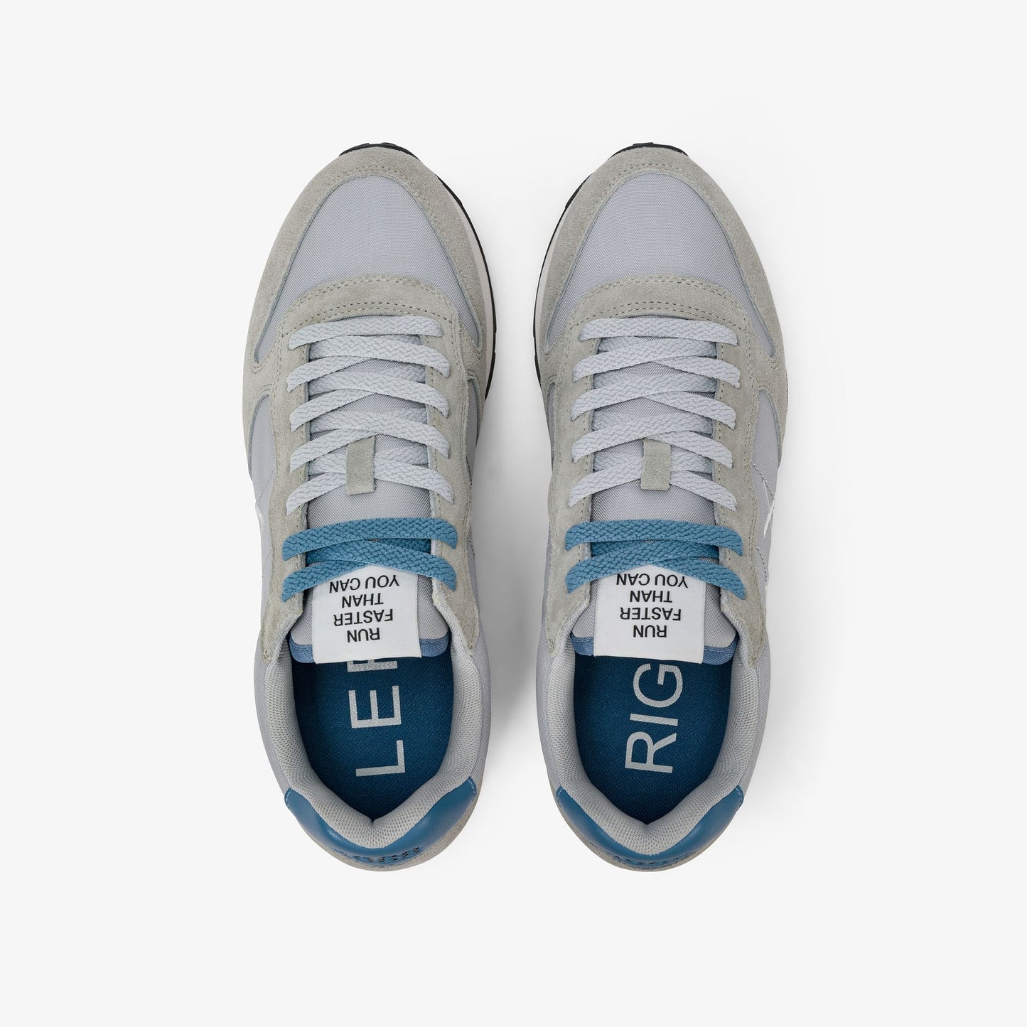 Sneaker Tom in nylon e suede grigio chiaro