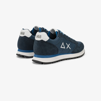 Sneaker Tom in nylon e suede blu navy