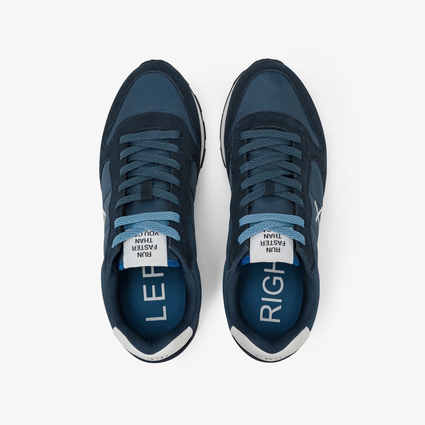 Sneaker Tom in nylon e suede blu navy