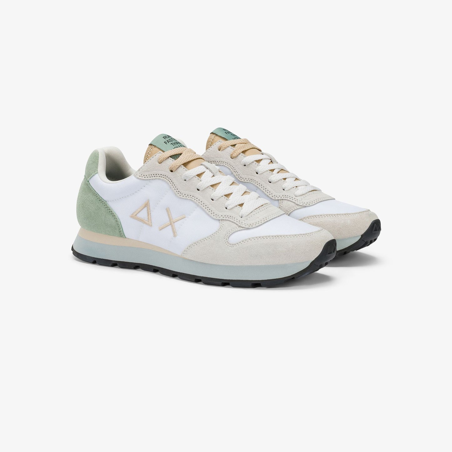 Sneaker Tom Multicolor in nylon e suede bianco