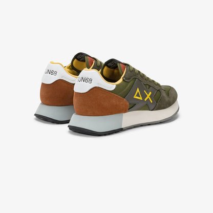 Sneaker Jaki 2.0 Solid in nylon e suede verde militare