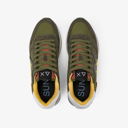 Sneaker Jaki 2.0 Solid in nylon e suede verde militare
