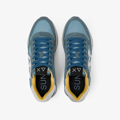 Sneaker Jaki 2.0 Solid in nylon e suede ottanio chiaro