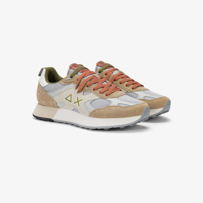 Sneaker Jaki Outdoor in nylon e suede beige