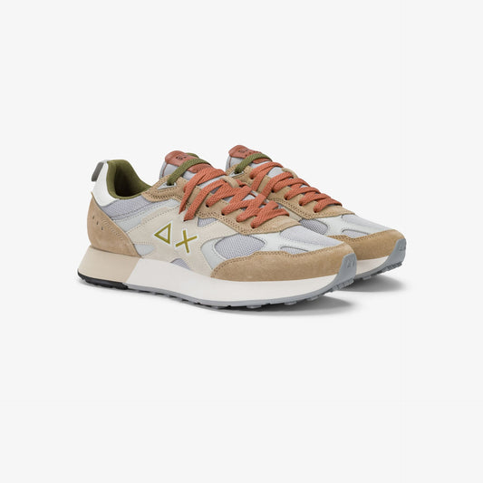 Sneaker Jaki Outdoor in nylon e suede beige
