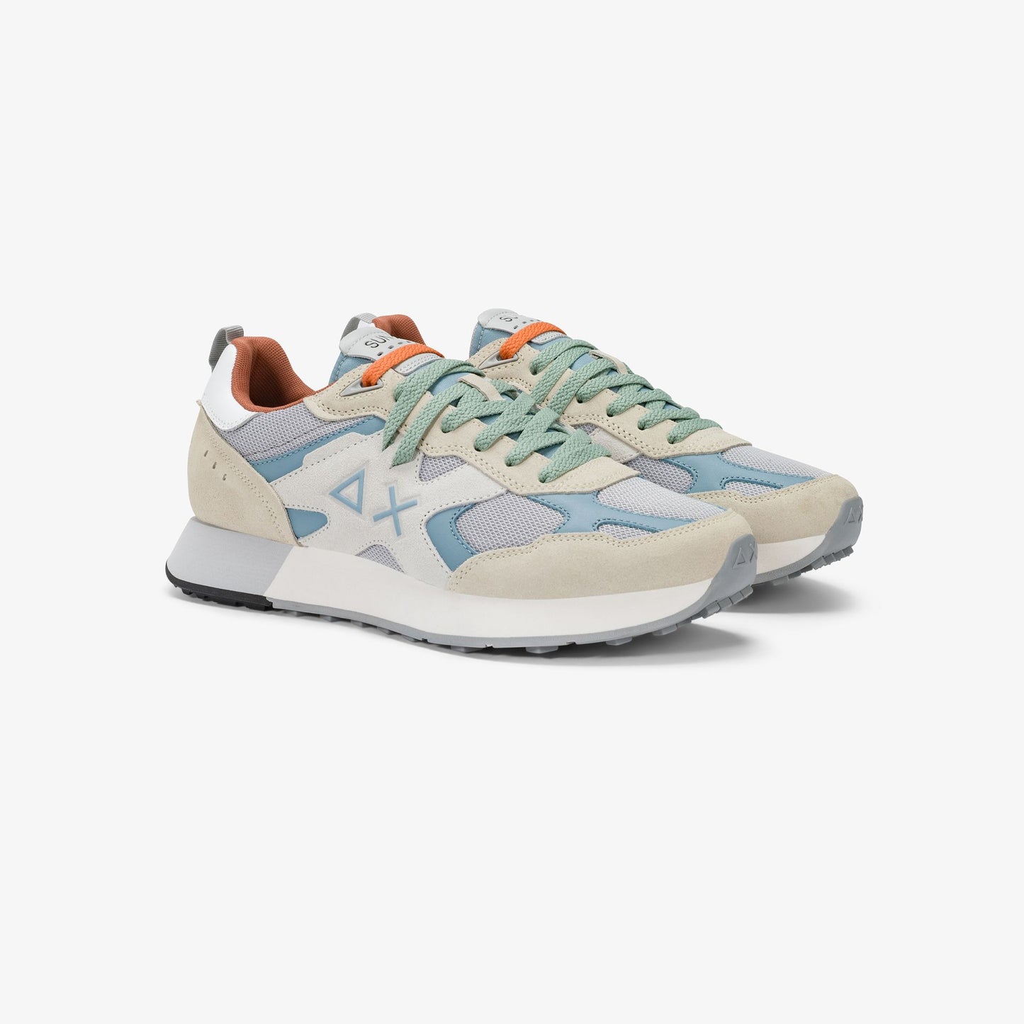 Sneaker Jaki Outdoor in nylon e suede bianco panna