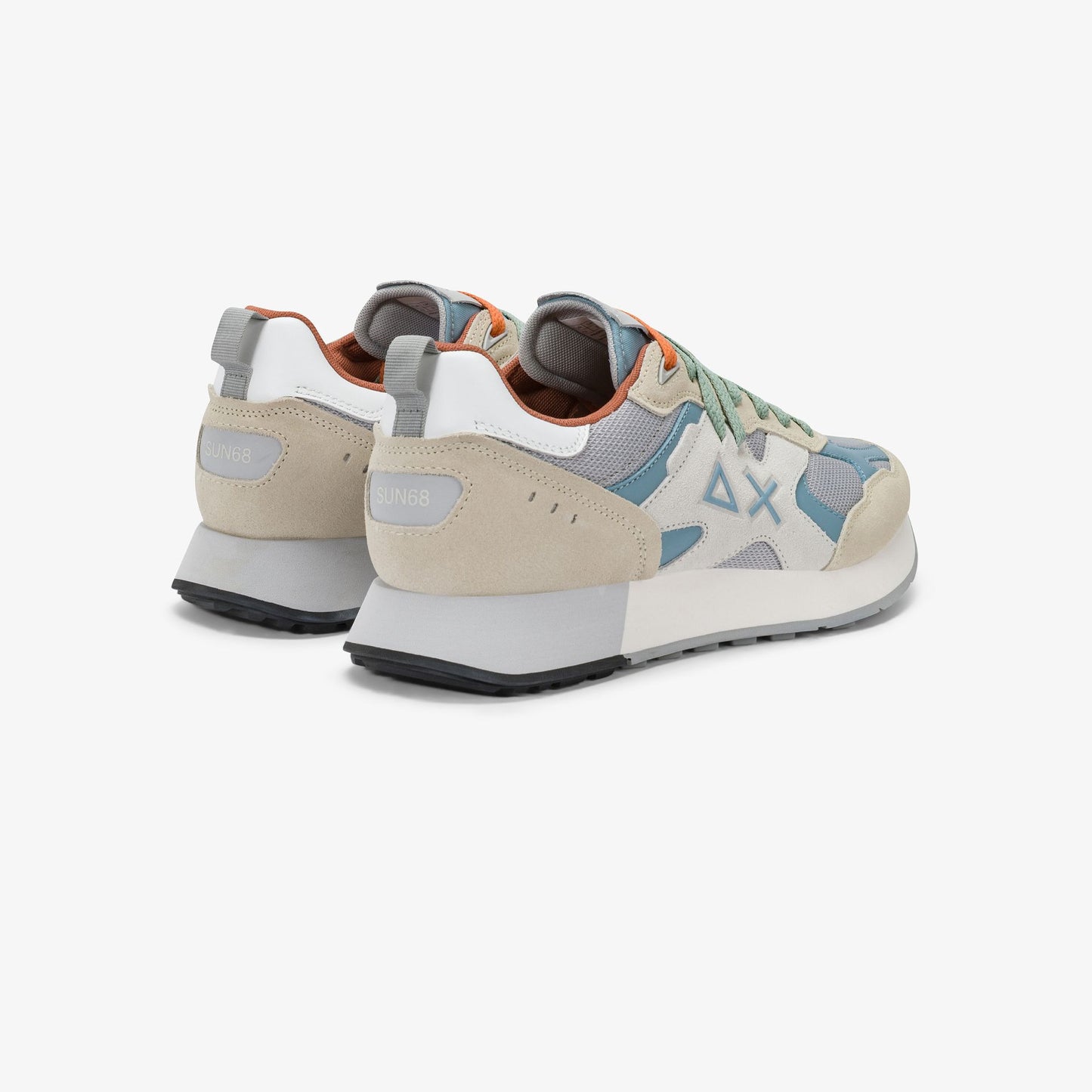 Sneaker Jaki Outdoor in nylon e suede bianco panna