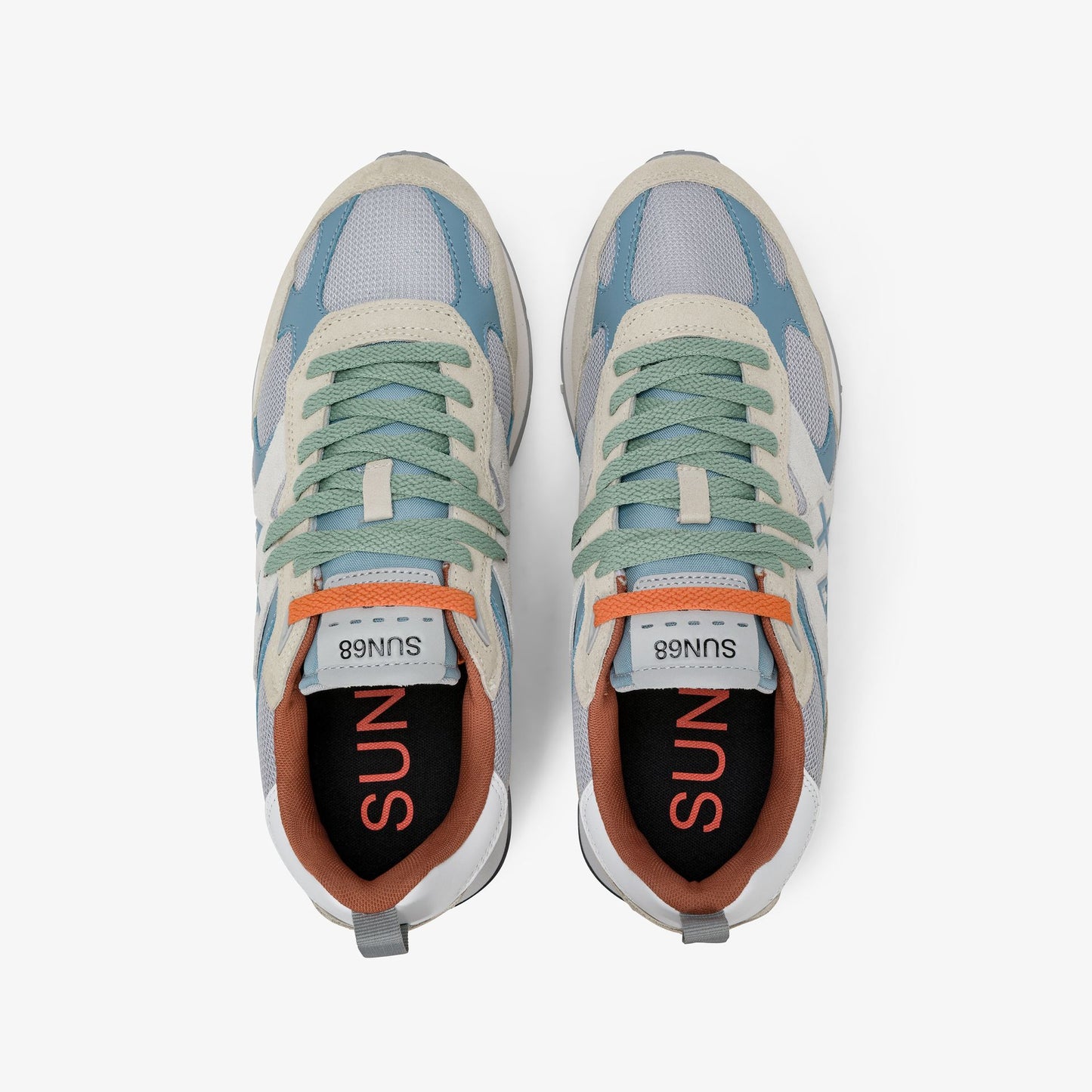 Sneaker Jaki Outdoor in nylon e suede bianco panna