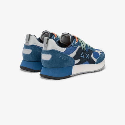 Sneaker Jaki Outdoor in nylon e suede blu avio scuro