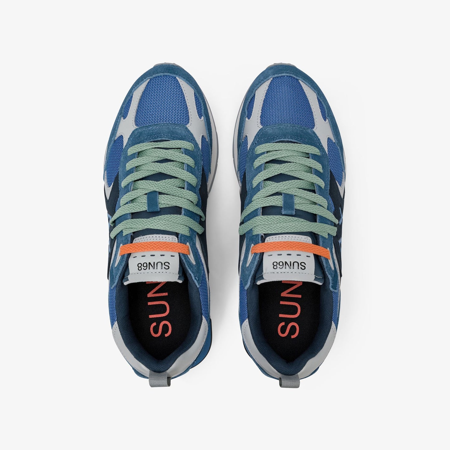 Sneaker Jaki Outdoor in nylon e suede blu avio scuro