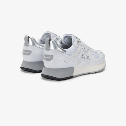 Sneaker Jaki 2.0 Silver in mesh bianco