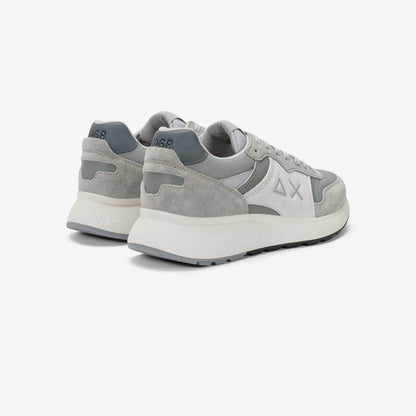 Sneaker Sun Daddy in suede e nylon grigio chiaro