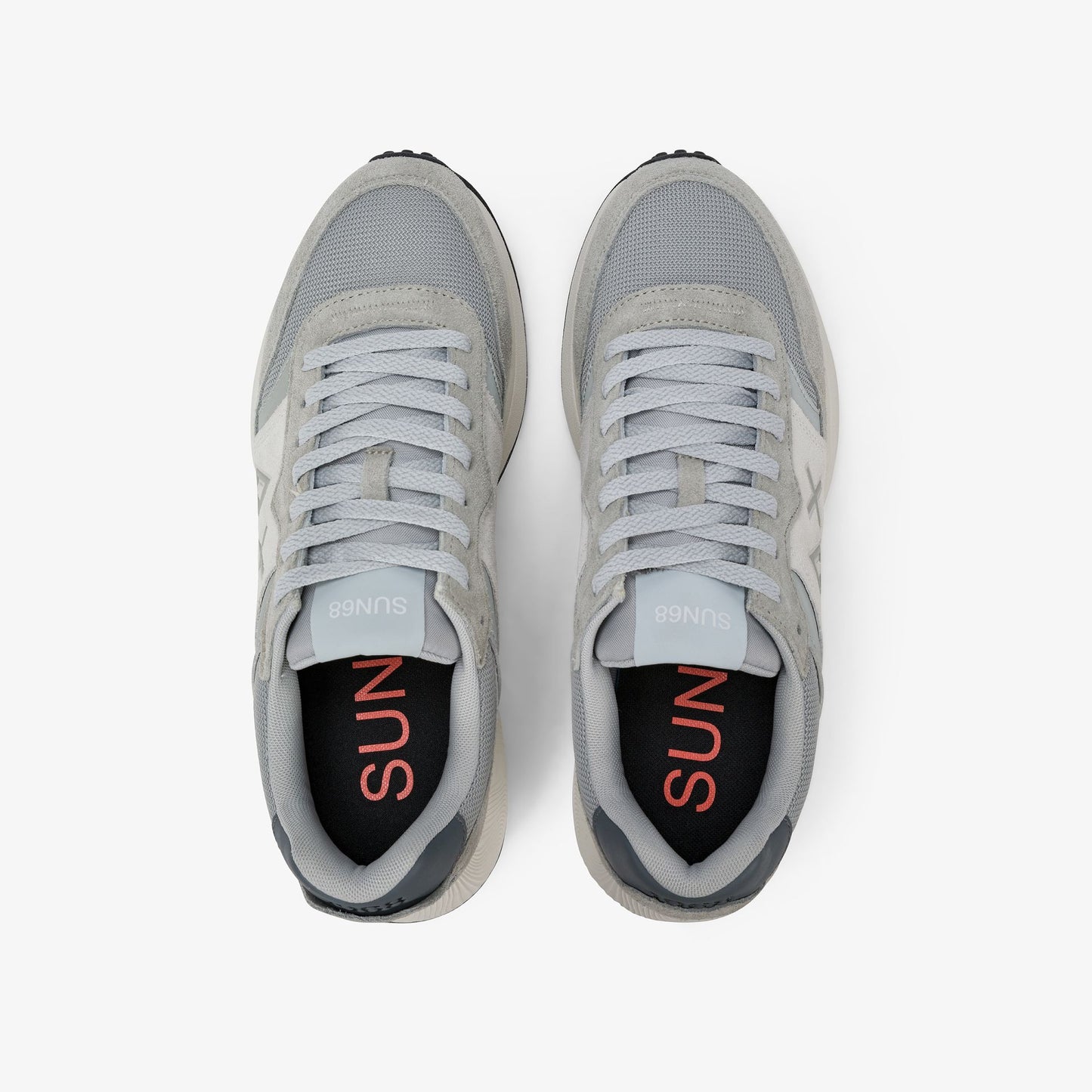 Sneaker Sun Daddy in suede e nylon grigio chiaro