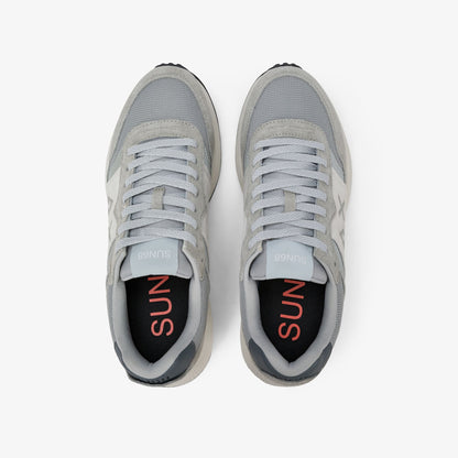 Sneaker Sun Daddy in suede e nylon grigio chiaro