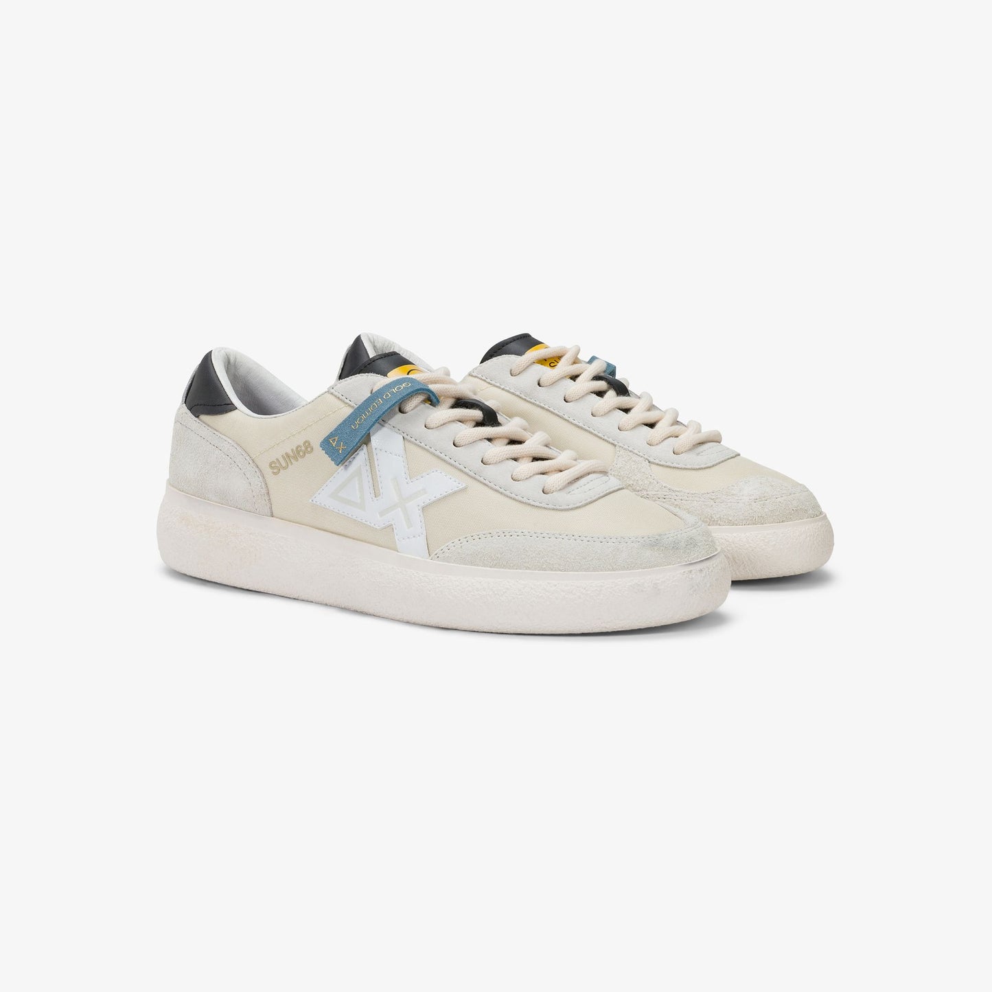 Sneaker Luis in nylon e suede bianco