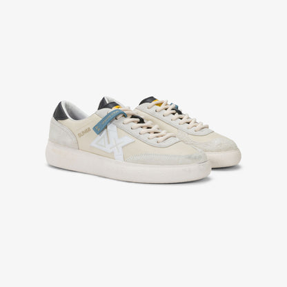 Sneaker Luis in nylon e suede bianco