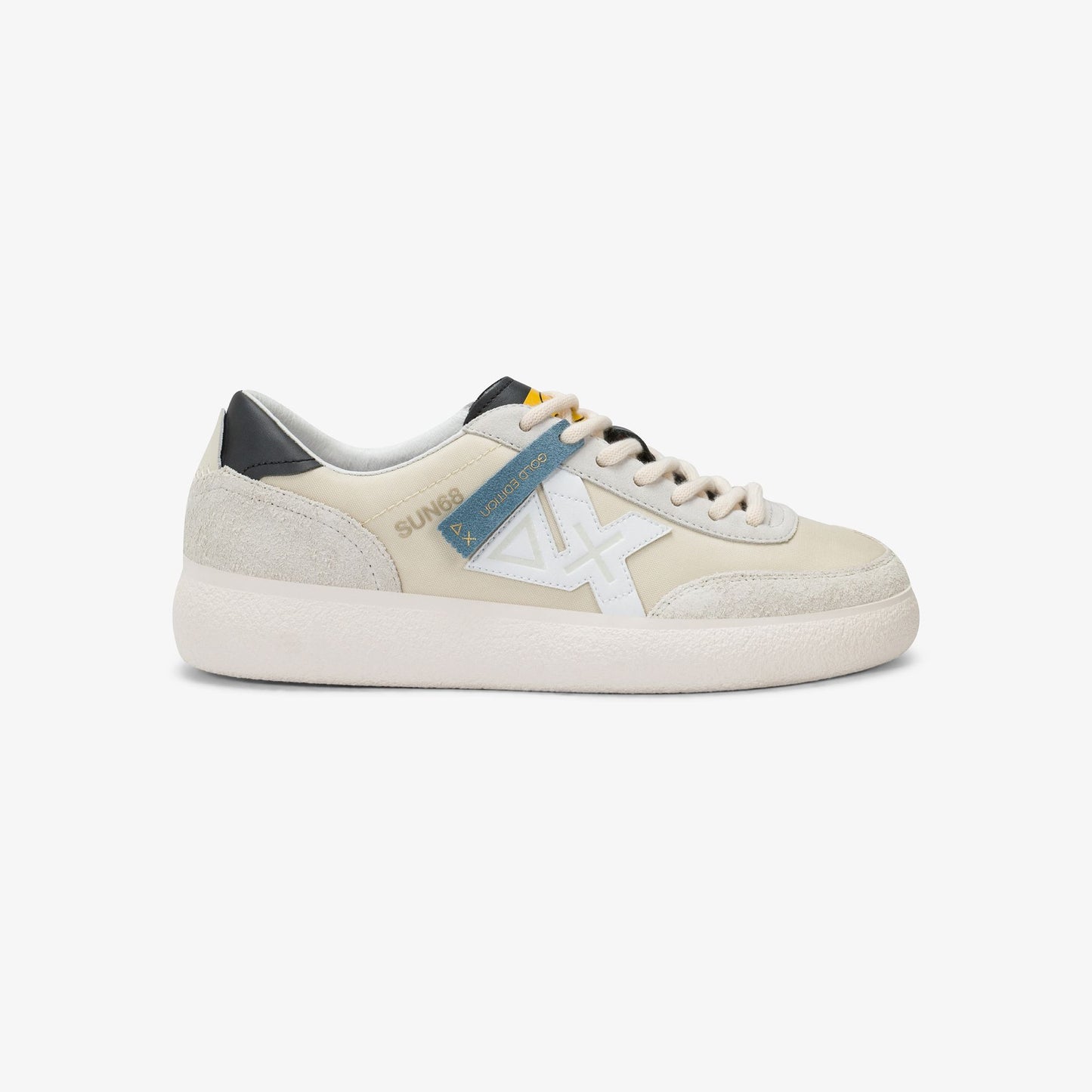 Sneaker Luis in nylon e suede bianco