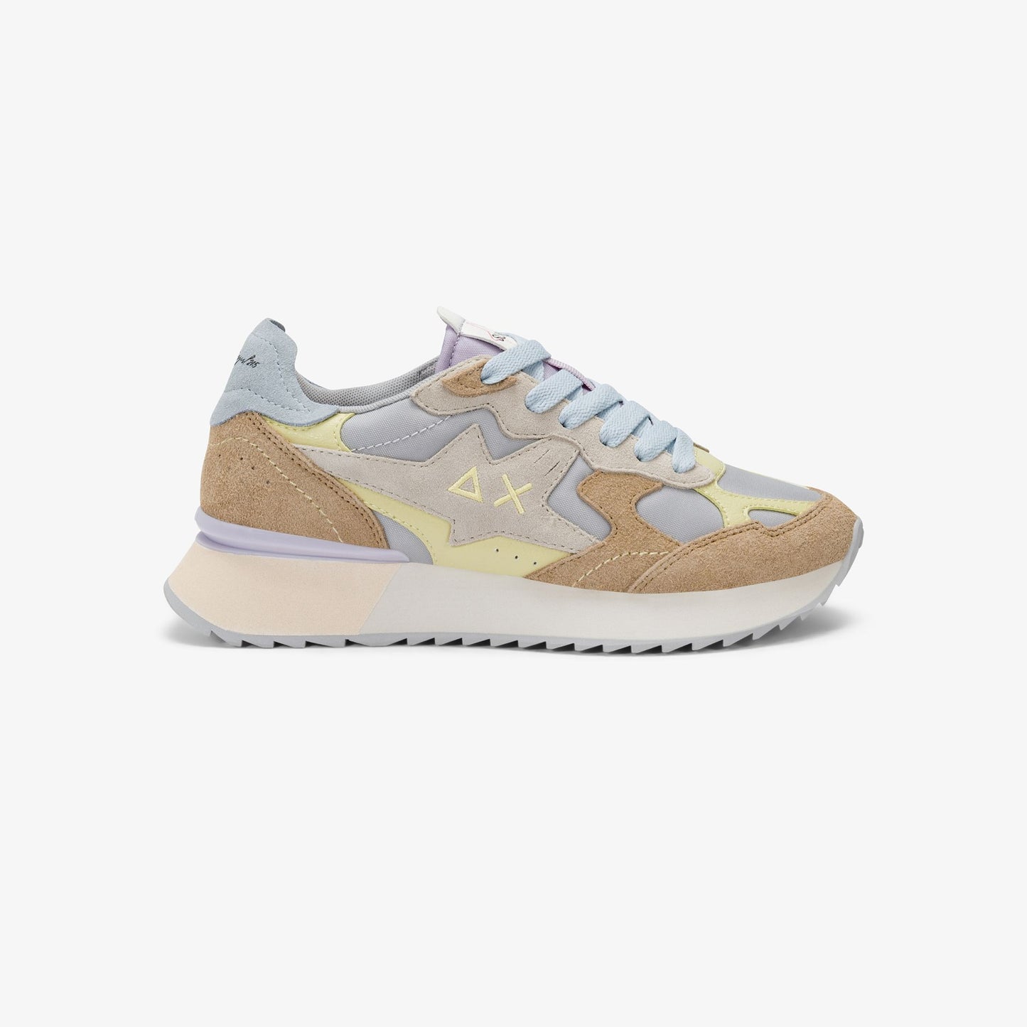 Sneaker Stargirl Multicolor in suede e nylon grigio chiaro