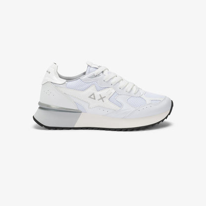 Sneaker Stargirl Silver in mesh bianco