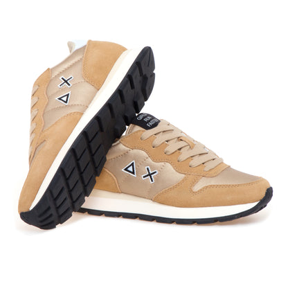 Sneaker Ally Bright in nylon e suede oro