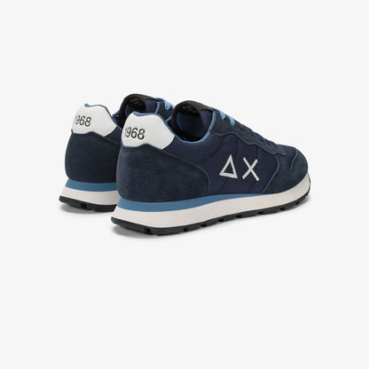 Sneaker Tom in nylon e suede navy blue